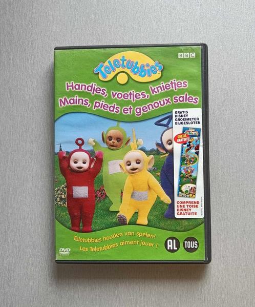 DVD - Teletubbies - Handjes, Voetjes, Knietjes - €2, CD & DVD, DVD | Enfants & Jeunesse, Utilisé, TV fiction, Tous les âges, Enlèvement