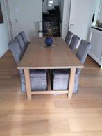 eettafel en stoelen, Landelijke stijl, Chêne, Rectangulaire, 50 à 100 cm