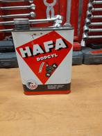 Oude lege oliekan Hafa dopcyl 2-takt motorfiets, Verzamelen, Verzenden, Gebruikt, Overige typen