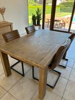 Uitschuifbare eettafel, Huis en Inrichting, Ophalen, Eikenhout, 200 cm of meer, 50 tot 100 cm