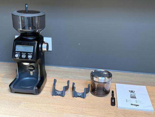 Sage Smart Grinder Pro Black Truffle + Single Dose Hopper, Elektronische apparatuur, Koffiemachine-accessoires, Zo goed als nieuw