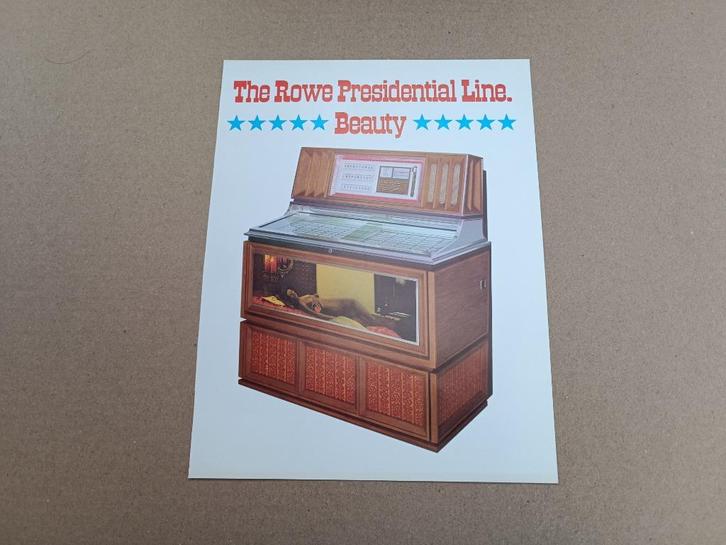 Flyer: Rowe-AMi MM5/ Beauty (1971) jukebox, Verzamelen, Automaten | Jukeboxen, Ami, Verzenden