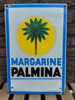 Plaque émaillée originale Palmina Margarine 1931, Collections, Enlèvement, Utilisé, Panneau publicitaire