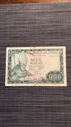 1000 peseta van 1965, Postzegels en Munten, Verzenden, Overige landen, Los biljet