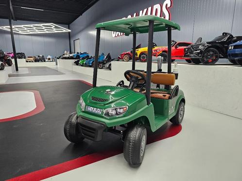 Kinder Golf Kar - 24 volt - leren zit - rubber banden - RC, Kinderen en Baby's, Speelgoed |Speelgoedvoertuigen, Nieuw, Afstandsbediening