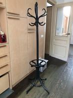 Zwarte houten kapstok, Huis en Inrichting, Woonaccessoires | Kapstokken, Ophalen, Gebruikt, Staande kapstok, 150 tot 200 cm