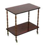 Vintage Franse Bar Trolley Formica Eik Serveerwagen Jaren 60, Antiek en Kunst, Ophalen