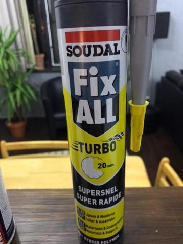 Soudal Fix ALL Turbo (supersnelle elastische lijmkit) beschikbaar voor biedingen