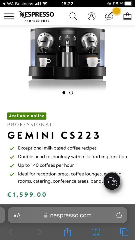 Cafetière professionnelle ☕️‼️ NESPRESSO promo -600€🔥NEUF, Elektronische apparatuur, Koffiezetapparaten, Nieuw, Koffiemachine