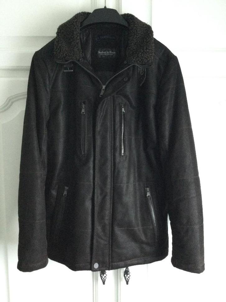 Lederen herenvest maat 50, Kleding | Heren, Jassen | Winter, Zo goed als nieuw, Maat 48/50 (M), Bruin, Ophalen of Verzenden