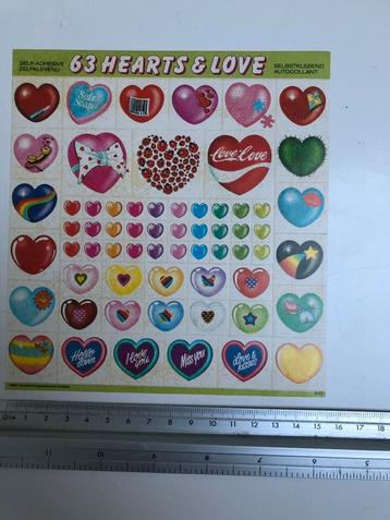 Stickervel met 36 kleine stickers beschikbaar voor biedingen