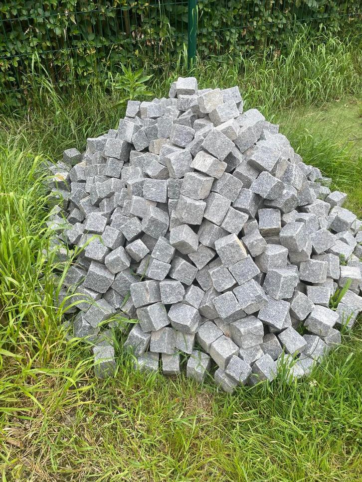 Kasseien, Portugese grijze graniet, 8 cm x 10 cm, Tuin en Terras, Tegels en Klinkers, Nieuw, Overige typen, Overige materialen