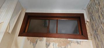 Fenêtre fixe simple bois bonne état., Enlèvement, Utilisé