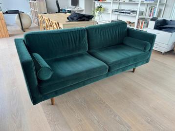 Zetel Sofacompany velvet groen beschikbaar voor biedingen