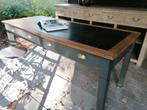 Antiek vol eiken bureau, gepatineerd, Antiek en Kunst, Ophalen