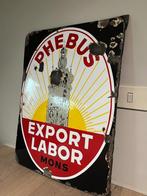 Emaille reclamebord Phebus, Verzamelen, Merken en Reclamevoorwerpen, Ophalen, Gebruikt, Reclamebord