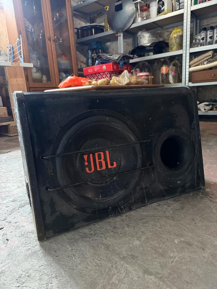 JBL Subwoofer in houten bezuiniging, Auto diversen, Autospeakers, Gebruikt, Ophalen