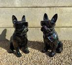 Bulldog beelden 60cm / 80cm / ALLES MOET WEG, Tuin en Terras, Ophalen, Nieuw, Overige materialen, Dierenbeeld