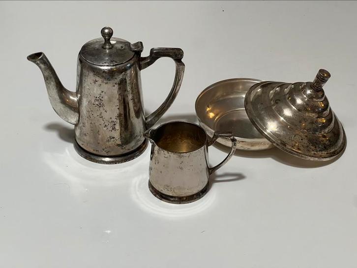 Service à café/thé vintage – Royal EPNS Collection, Antiek en Kunst, Antiek | Zilver en Goud, Zilver, Ophalen of Verzenden
