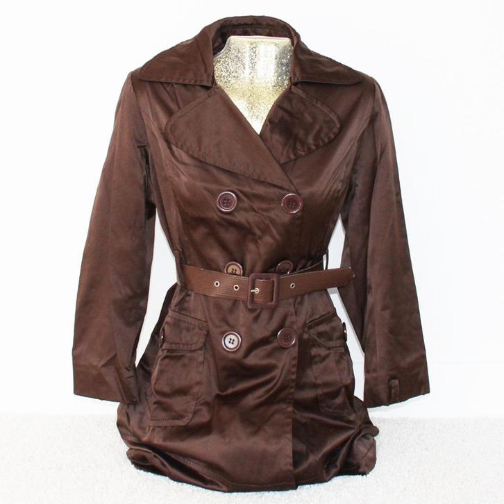 Zeer Mooie Chic Et Jeune Jas (Maat 3/M) - 76 € 20,-, Kleding | Dames, Jassen | Zomer, Zo goed als nieuw, Maat 38/40 (M), Bruin