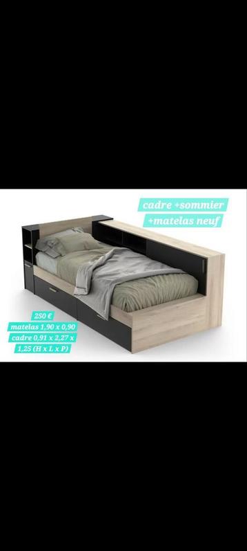 Bed, boxspring, matrasset (gratis levering en hermontage) beschikbaar voor biedingen