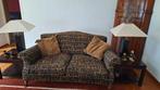 2-zit zetel met dieren - koloniale stijl, Huis en Inrichting, Ophalen, Tweepersoons, Zo goed als nieuw, Rechte bank