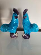 Chinees porselein koppel hanen , periode uit de Republiek, Antiek en Kunst, Ophalen of Verzenden