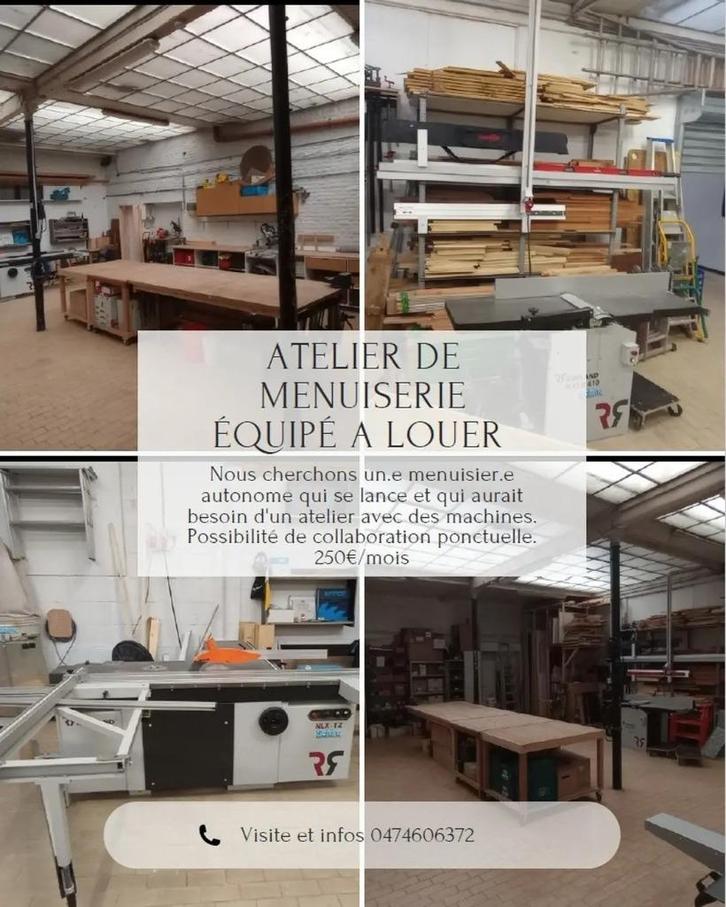 Atelier à louer Liege, Divers, Divers Autre, Neuf, Enlèvement