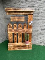 Hangend houten bord- Verbrand, Tuin en Terras, Ophalen, Zo goed als nieuw