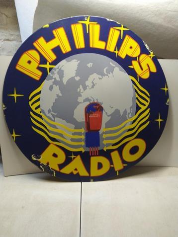 Philips XL emaille plaat.  76 cm  beschikbaar voor biedingen