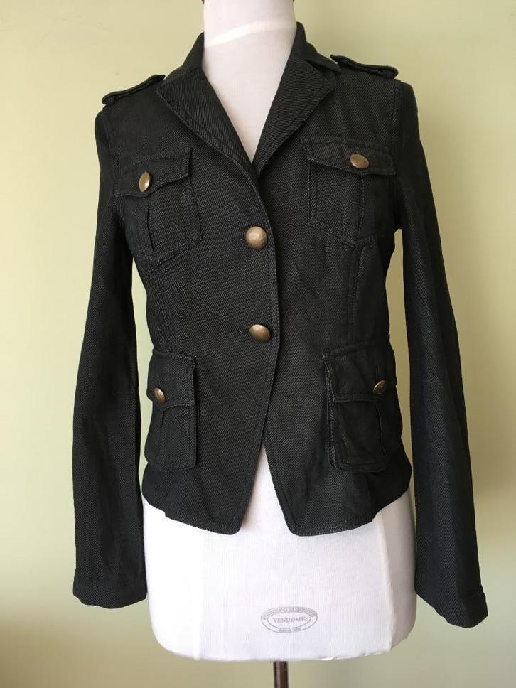 Esprit kort getailleerd jasje - maat S, Kleding | Dames, Truien en Vesten, Gedragen, Maat 36 (S), Zwart, Ophalen of Verzenden