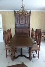 Antiek massieve tafel met stoelen, Enlèvement