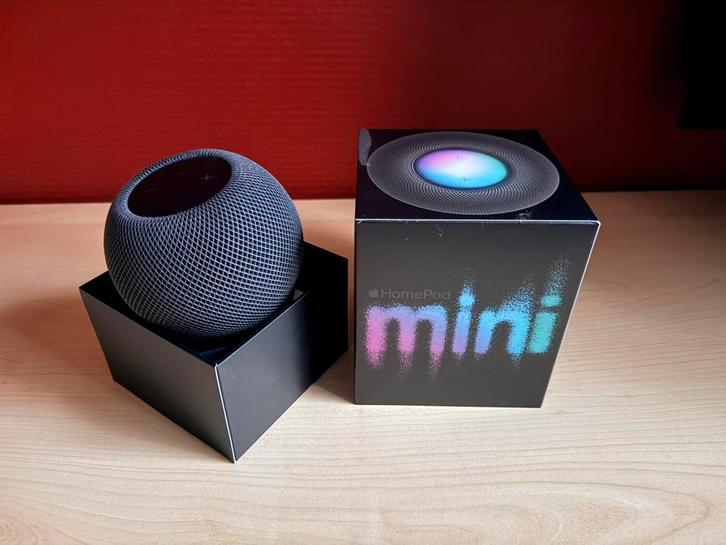 APPLE Enceinte intelligente HomePod mini Gris (MY5G2F), Audio, Tv en Foto, Luidsprekerboxen, Zo goed als nieuw, Overige typen