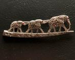 Belle broche en argent trois éléphants, Antiquités & Art, Antiquités | Argent & Or, Argent