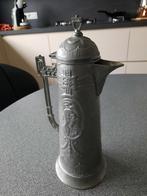 Tinnen kan met deksel hoogte 29 cm, Antiek en Kunst, Ophalen of Verzenden