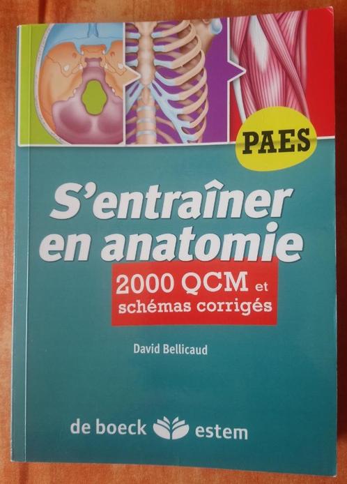 S'entraîner en anatomie : 2000 QCM et schémas corrigés, Livres, Livres d'étude & Cours, Utilisé, Enseignement supérieur, Enlèvement ou Envoi