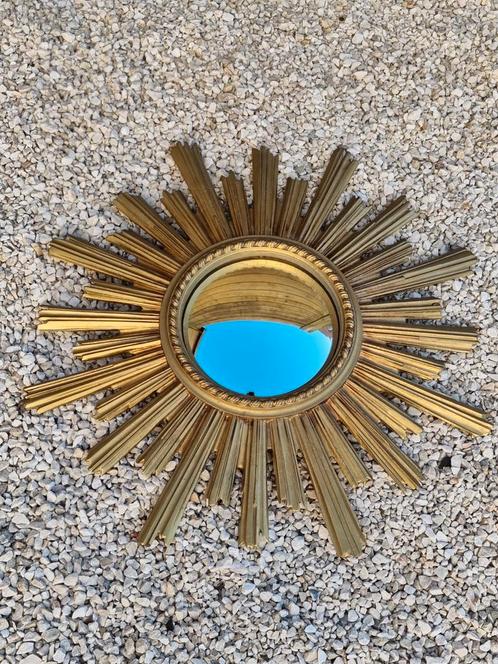 Miroir solaire vintage 60 cm. Années 1960 et 1970., Maison & Meubles, Accessoires pour la Maison | Miroirs, Utilisé, Enlèvement ou Envoi