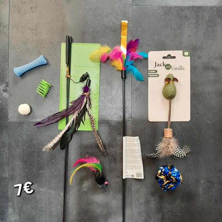 Kattenspeelgoed set nr 1, Dieren en Toebehoren, Kattenspeelgoed, Nieuw, Ophalen of Verzenden