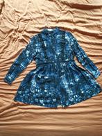 Robe courte imprimée chemise dentelle boutonnée, Enlèvement ou Envoi, Grace & Mila, Comme neuf, Bleu