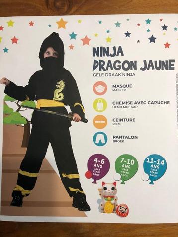 Verkleedkledij Ninja 4-6jaar beschikbaar voor biedingen