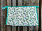 Vintage toilettas toiletzak beauty case retro, Handtassen en Accessoires, Toilettassen, Ophalen, Gebruikt, Groen, Dame