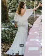 Trouwkleed boho, Ophalen of Verzenden, Gedragen, Wit, Trouwjurk