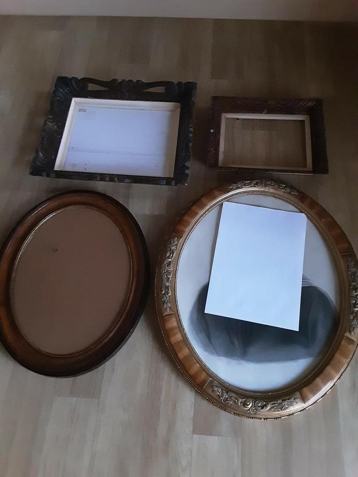 Ovalen antieke fotokaders  BEKIJK DE FOTO'S, Audio, Tv en Foto, Fotografie | Fotolijsten, Zo goed als nieuw, Ophalen