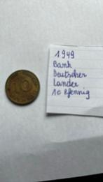 1949- bank deutsche Lander 10 pfenning, Postzegels en Munten, Munten | Europa | Niet-Euromunten