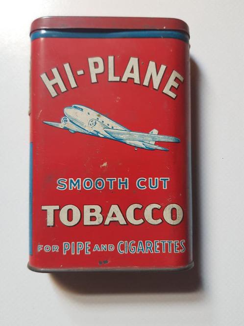 Hi Plane Tobacco 'Tin Can ' around 1940/50, Collections, Boîte en métal, Utilisé, Autre, Autres marques, Enlèvement
