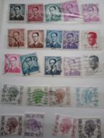 Timbres oblitérés belgique 8 pages, Oblitéré, Chefs d'Etat, Sans enveloppe, Affranchi