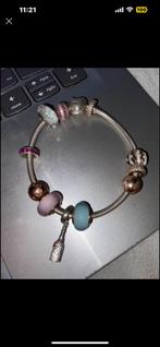 Pandora armbandje, Bijoux, Sacs & Beauté, Bracelets, Comme neuf, Argent, Enlèvement, Avec bracelets à breloques ou perles