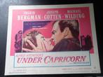 Affiches du film Under Capricorn d'Hitchcock Ingrid Bergman, Collections, Cinéma & Télévision, Comme neuf, Affiche, Enlèvement ou Envoi