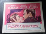 Hitchcock Ingrid Bergman filmposters Under Capricorn, Ophalen of Verzenden, Zo goed als nieuw, Film, Poster