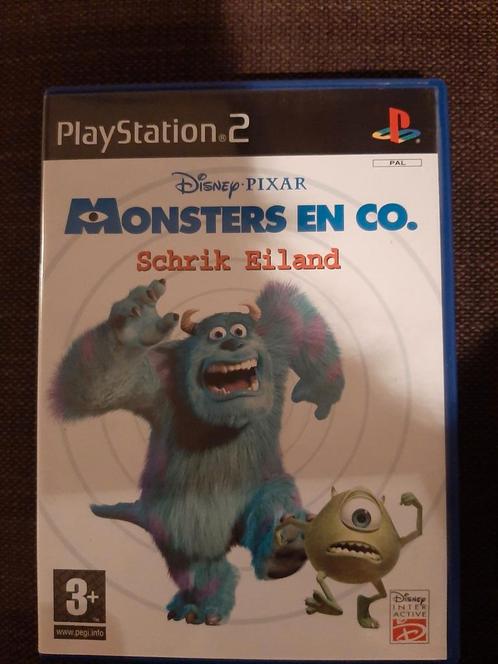 PS2 Monsters en Co - Schrik eiland (compleet), Games en Spelcomputers, Games | Sony PlayStation 2, Zo goed als nieuw, Ophalen of Verzenden